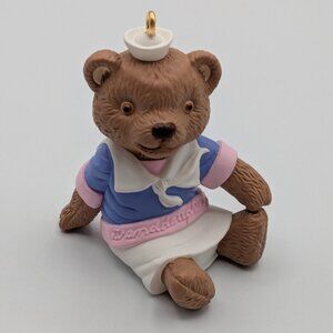 Hallmark Keepsake Granddaughter 1998, Vintage Bear Christmas Ornament